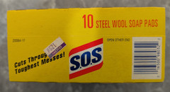 Vintage S.O.S Steel Wool Soap Pads Dated 1995 Unopened
