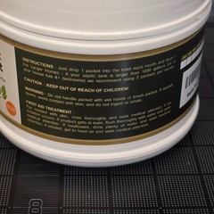 Septic Tank Treatment – 1 Year Supply of Dissolvable Easy Flush Live Bacteria