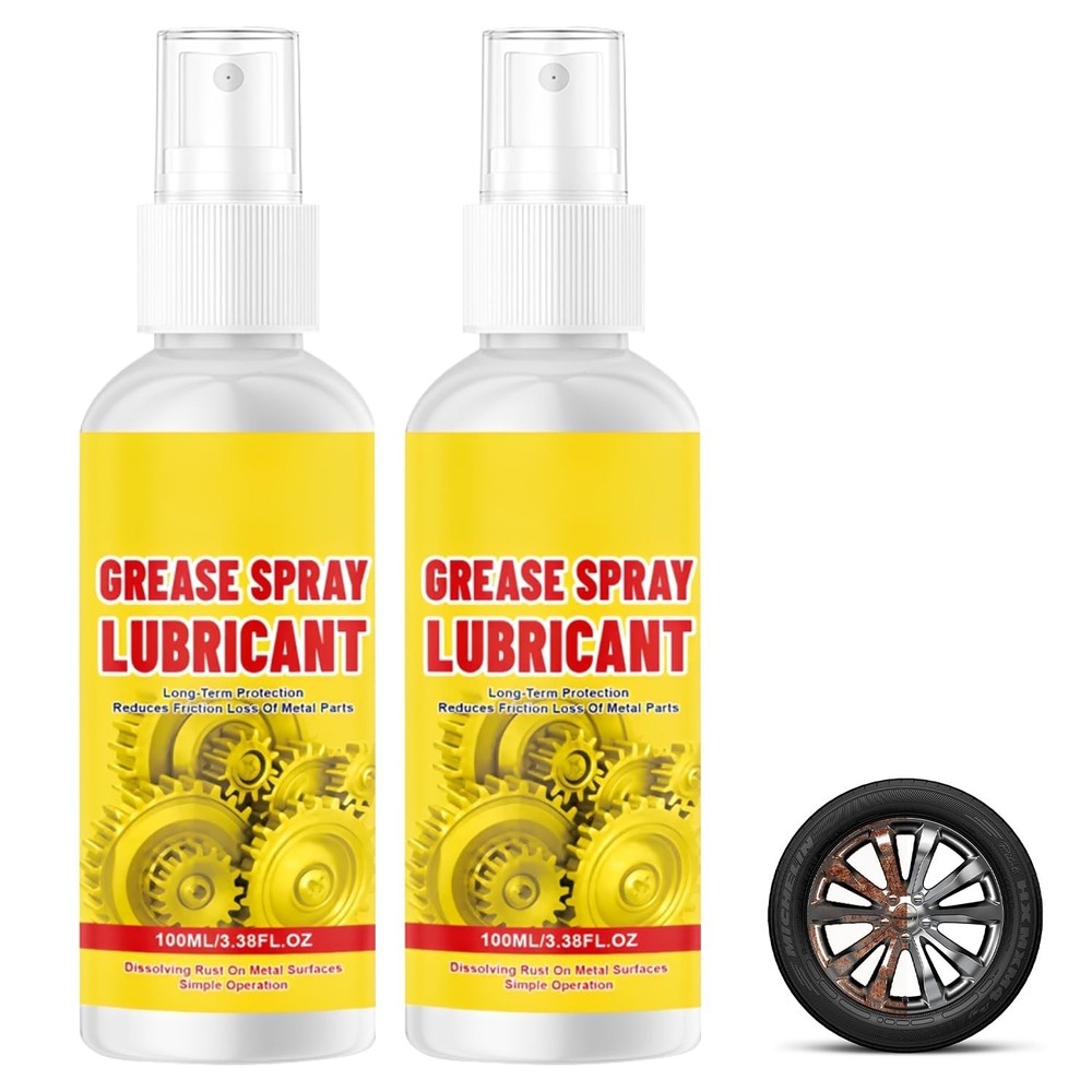 2Pcs Anti-Rust Lubricant Spray & Rust Remover, Rust Remover Spray for Metal, Mul