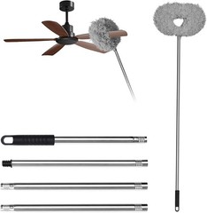 Effortless Ceiling Fan Cleaner with Extendable Microfiber Tool – Easy Storage!