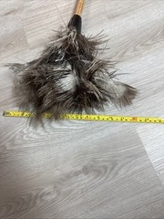 Feather Duster Cleaning Tool Ostrich Feathers Texas Feathers Vintage Wood