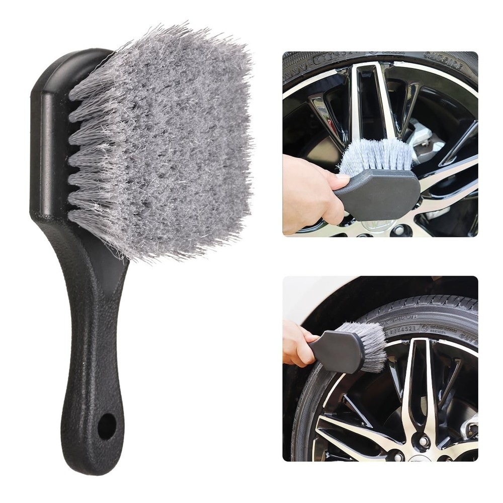Tire Brush Wheel Cleaner Brush,Soft Bristle Cleaning Brush,Car Wash Brush Cle…