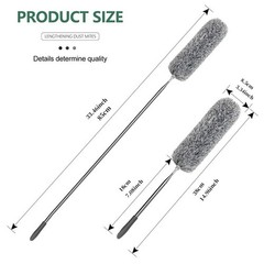 Microfiber Duster Soft Feather Dusting Brush Household Extendable Cleaning Tool