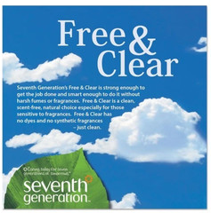 Seventh Generation Automatic Dishwasher Powder, Free and Clear, 45 oz, 12/Carton