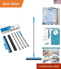 Adjustable 59” Floor Squeegee with Foam Blade for Professional Cleaning Needs