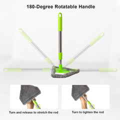 Car Windshield Squeegee Cleaning Tool – Vehicle Window Cleaner with 4 Reusable W