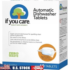Eco-Friendly Dishwasher Tablets Non-Toxic Powerful Cleaning Biodegradable PVA US