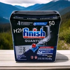 FINISH POWERBALL Quantum Dishwasher Pacs 50 Dishwashing Detergent Packets