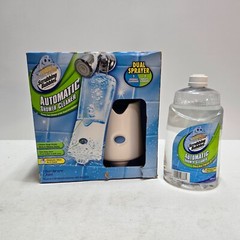 Scrubbing Bubbles Automatic Shower Cleaner Kit Dual Spray w Solution + Refill