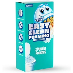 Foaming Toilet Bowl Cleaner Drop In Powder Pouches Easy to Use 100g 2 Pack