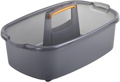 Stylish 1.85 Gallon Cleaning Caddy with Orange Handle – Versatile Organization