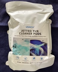 USKICH Jetted Tub Cleaner Pods Unscented 20 Pack 14.1 oz Septic Safe