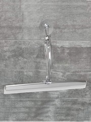 Zia Metal and Plastic Bathroom Squeegee for Shower, Glass Doors, Floors,