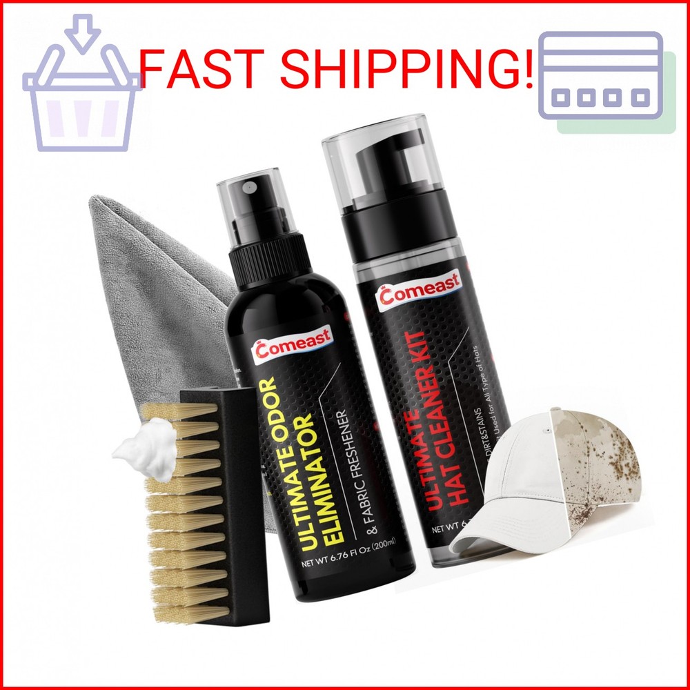 comeast Hat Cleaner Kit,Ready-To-Use Foam,Quick Drying for Cleaning Baseball Cap