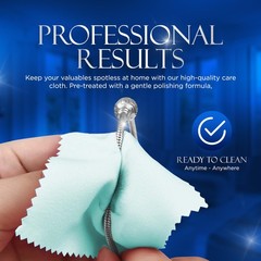 Blitz Silver Care Polishing Cloth for Silver Jewelry
