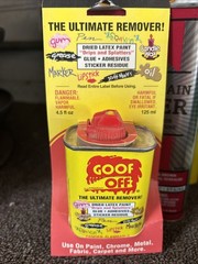 Vtg Advertising Goof Off Ultimate Remover Collectible Can Tin 4.5 fl oz Can