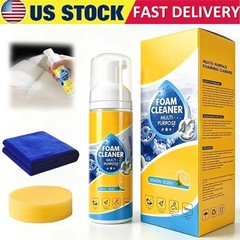 4-in-1 Multi-Enzyme Foam Cleaner, All-Purpose Spray 5oz with Sponge & Towel US