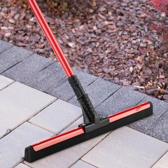 (3 pack) High Power Commercial 20″ Rubber Flex Blade Floor Squeegee Red Steel