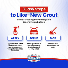 Clean-Eez Grout Cleaner 2 Pack with Stand-Up Brush Attachment – Stain Remover He