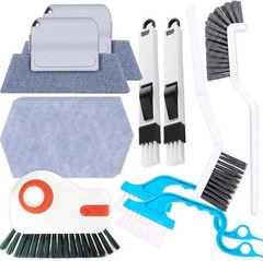 13pcs Window Sill Cleaner Tools Deep Crevice Brush Tracks Tile Joint Gunk