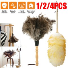 1/4PCS Ostrich Feather Duster Wool Duster Durable Dust collecting Cleaning Tool#