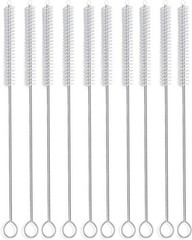 Long Straw Brush Cleaner 10 Pack Flexible Nylon Tube Cleaning Brushes W/ 0.4″