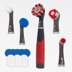 Rubbermaid Reveal Power Scrubber with Multi-Purpose Head, Cordless Electric Batt