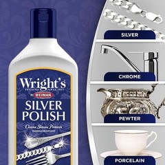 Wright’s Silver Cleaner and Polish – 7 Ounce – Ammonia Free – Use on Silver, …