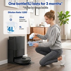 2 Pack Floor Cleaning Solution for Roborock Robot Vacuum and Mop & Wet Dry Va…