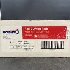 Renown 20 inch Red Buffing Floor Pad 34-8727-9427-5 (QTY 4) New
