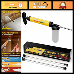 Adjustable 4FT Diatomaceous Earth Powder Duster – Pump Applicator & Sprayer