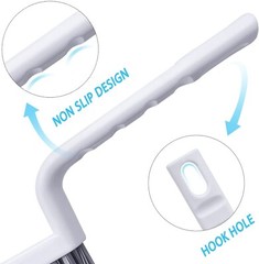 Grout Cleaner Brush V Shape Stiff Grout Cleaning Brushes for Tile Floor Set of 2