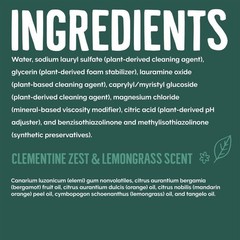 2 Pack Eco Friendly Dish Soap Plant Based Clementine Zest Lemongrass 19oz New