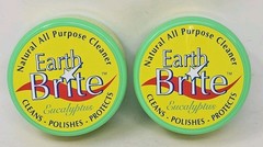 2 x’s Earth Brite Natural All Purpose Cleaner Eucalyptus 10.5 oz w/ Sponge NEW