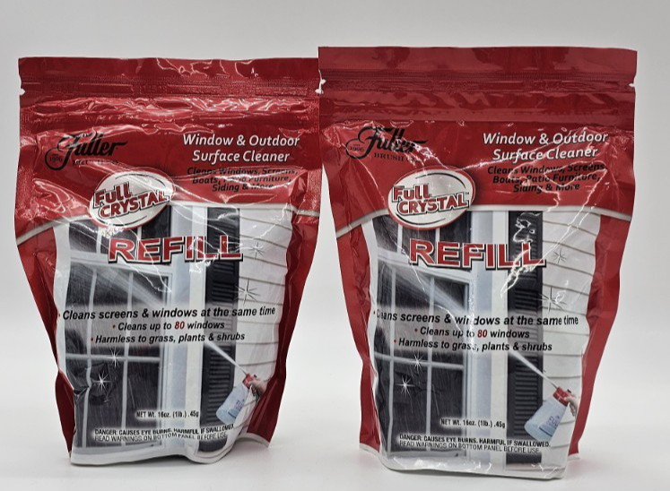 2 Packs Fuller Brush Full Crystal Window & All Purpose Cleaner Refill 16 OZ X2