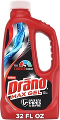 Drano Max Gel Drain Clog Remover, 32 oz – Unclogs Showers and Sinks.