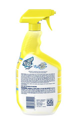 Scrub Free Total Bathroom Cleaner with OxiClean, Lemon Scent, 32 fl oz..