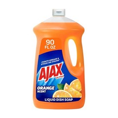 Ultra Liquid Dish Soap Orange Scent, Triple Action, 90 fl oz Bottle