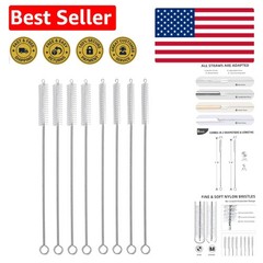 Food-Grade Multi-Purpose Straw Cleaning Brush Set – Dishwasher Safe & Durable