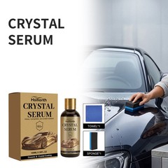 2PCS PTZ Crystal Serum & Window Windshield Glass Oil Film Remover For Car