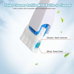 Cleaner Refill Pads 72ct Disposable Scrubber Refill Fresh Bowl Pads for Bathr…