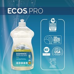Ecos Pro Pl9720/6 Dish Soap, Clear, 25 Oz, Pear, Pk6