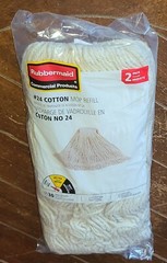 RUBBERMAID Commerical Products #24 Cotton 2pk Refill #2115750