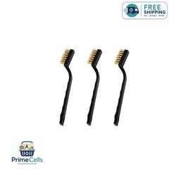 3 Pack Brass Wire Brushes for Effortless Rust Removal & Metal Cleaning