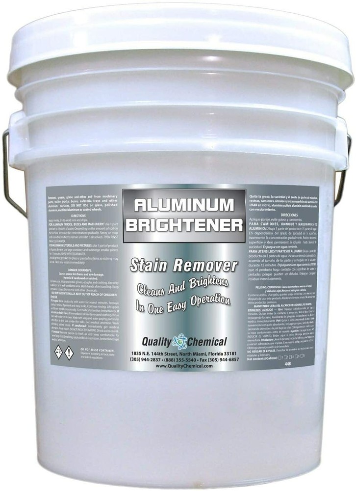 Aluminum Cleaner & Brightener & Restorer – 5 gallon pail
