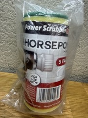 Horsepower 5 Heavy-Duty Sponges Power Scrubber Replacement AS-SEEN-ON Sealed