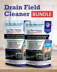 2-Pack Value BUNDLE of Drain Field Cleaner Tablets by Dr Pooper. Clears Septi…