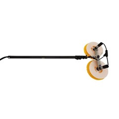 110V Double Head Electric Solar Photovoltaic Cleaning Machine 4m Telescopic Rod