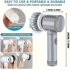 Electric Spin Scrubber – Shower Scrubber,Bathroom Scrubber Electric,for Clean…