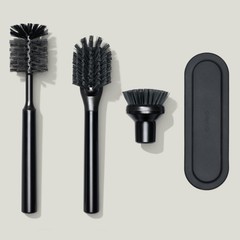 Curio Home Goods Ionic Brush Set, Magnetized to Stand Upright, Stainless Stee…